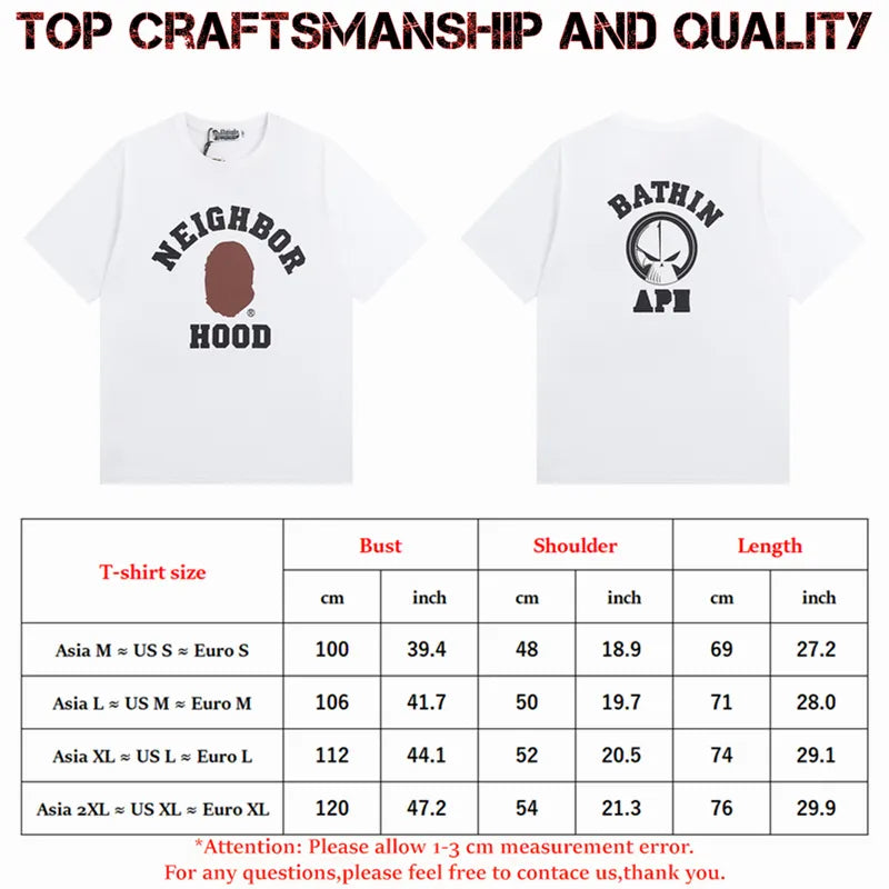 designer Mens T Shirts Top Craftsmanship mens womens Fashion tshirt Foam Print Short Sleeve Street Casual tees Cotton polo tshirts