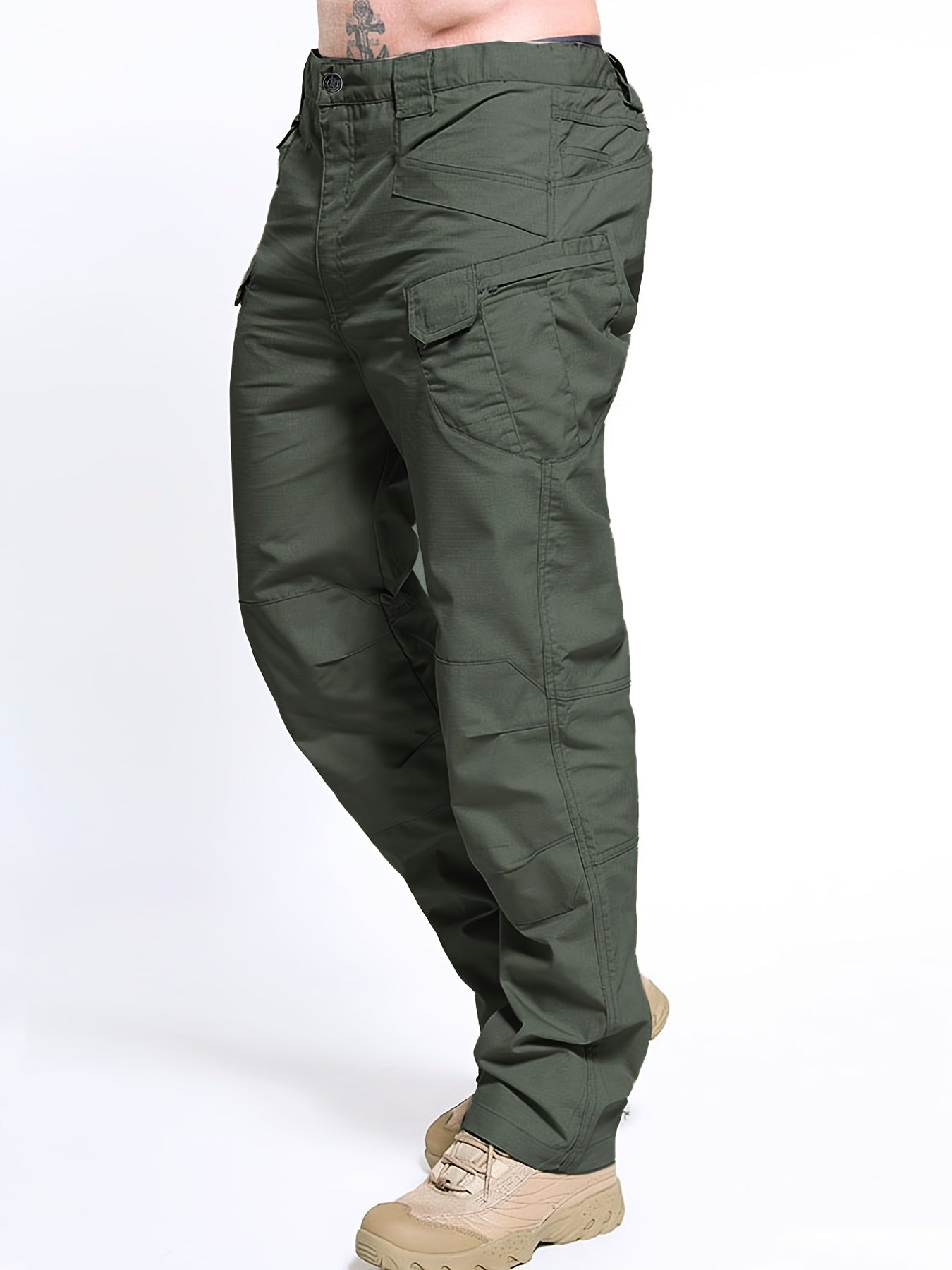 Pro Tactical Pants - Multi-Pocket, Rugged, Water-Resistant, Breathable, Comfortable, Military-Inspired, Urban Commuting, Outdoor Adventure, Cargo-Style Pants for Men