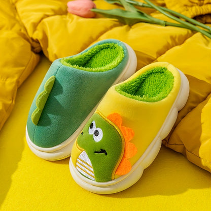 Cozy Cartoon Fleece House Shoes - Ultra-Comfortable and Cozy Design with Non-Slip Sole, Soft and Gentle Bottom, Perfect for Indoor Play and Lounging, Suitable for Both Boys and Girls, Ideal for Cold Autumn and Winter Days