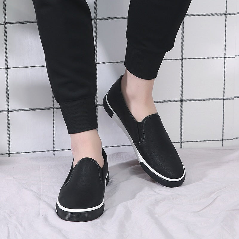 Men's Summer Slip-on White Shoes Men's Flat Shoes Male Skate Shoes Casual Work Shoes Cross-Border Southeast Asian Shoes