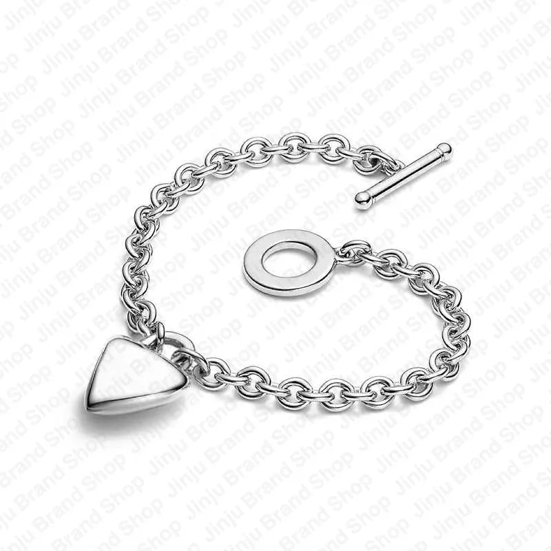 fine sterling silver jewelry 925 bracelet designer charm bracelet Hearts Girlfriend Lady gift luxury braclets bracelet designer for woman bracelets free shipping