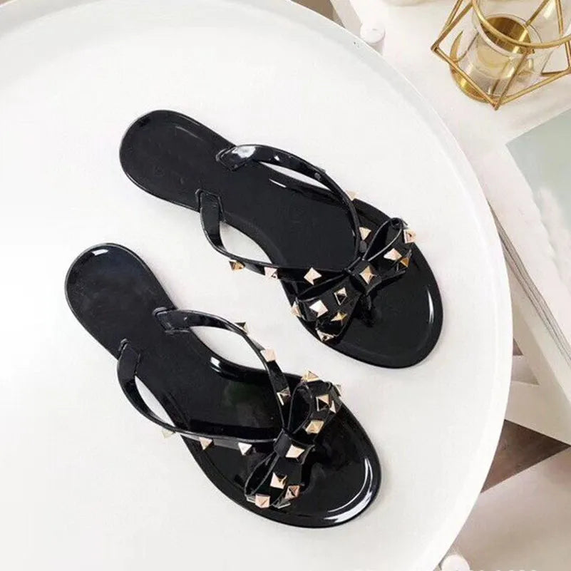 NEW BRAND Sandals WOmen Summer Fashion Beach shoes,Flip-flops jelly Casual sandals,flat bottomed slippers, Beach Shoes