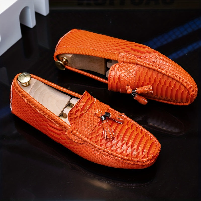 Stylish Men's Tassel Loafers | Non-Slip Rubber Sole & Comfy Insole | Ideal for All-Season Party Wear