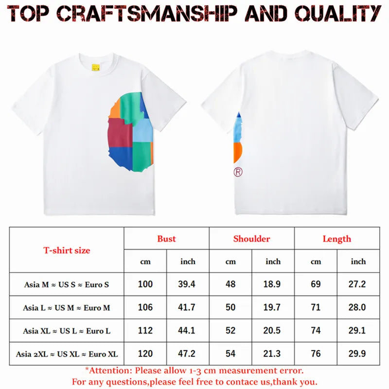 designer Mens T Shirts Top Craftsmanship mens womens Fashion tshirt Foam Print Short Sleeve Street Casual tees Cotton polo tshirts