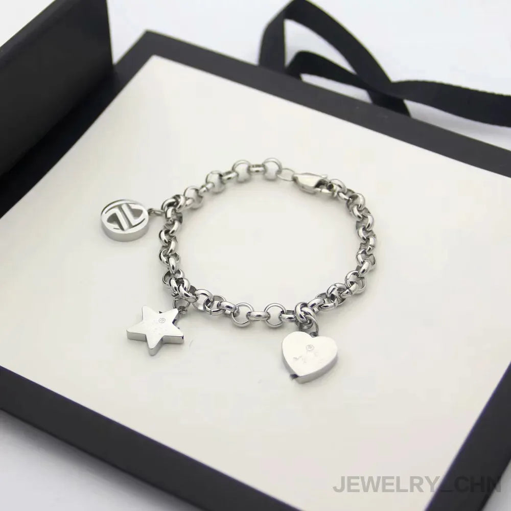 designer bracelet women jewelry heart letter bracelet designer crystal bracelets retro vintage personalize men jewelry designers gift Designer Bracelet