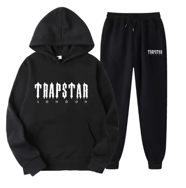 Mens hoodie Trapstar tracksuit and shooters tracksuit rainbow hoodedEmbroidery Plush Letter Decoration Thick sportswear men and women sportswear suit trousers