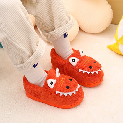 Adorable Fuzzy Dinosaur Slippers for Toddler Girls & Boys - Soft, Warm, and Cozy Indoor Shoes with Cute Prehistoric Pattern - Perfect for Little Ones' Daily Wear