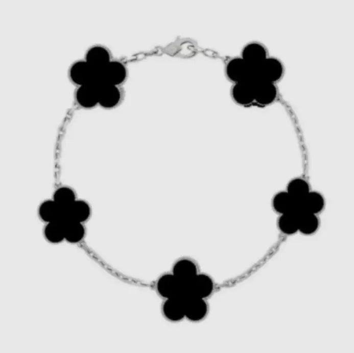 Four leaf clover bracelet charm bracelet designer bracelets fine jewelry mother of pearl bijoux de luxe lady moissanite bracelet designer for women black white dd01