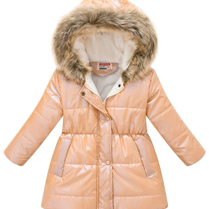 Girls' Adorable Thickened Thermal Hooded Puffer Jacket - Soft, Warm, Water-Resistant Down Alternative Padded Outwear for Winter, Cold Weather, and Outdoor Activities - Stylish, Cute, and Cozy Design for School, Daily Wear, and Travel