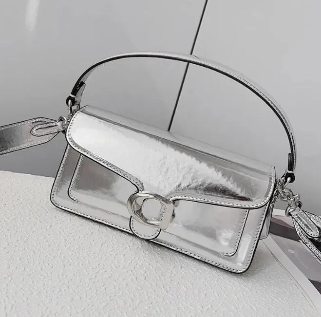 High quality underarm 10a tote bag designer women handbag Tabby 26 crossbody purse lady party accessories leather shoulder bags silver color xb128