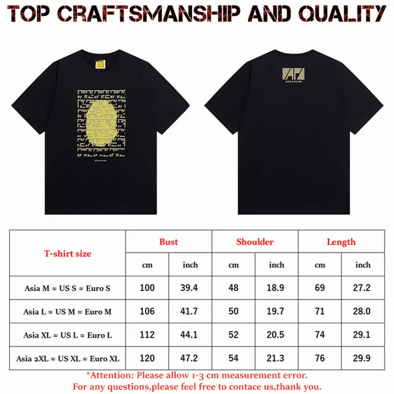 designer Mens T Shirts Top Craftsmanship mens womens Fashion tshirt Foam Print Short Sleeve Street Casual tees Cotton polo tshirts