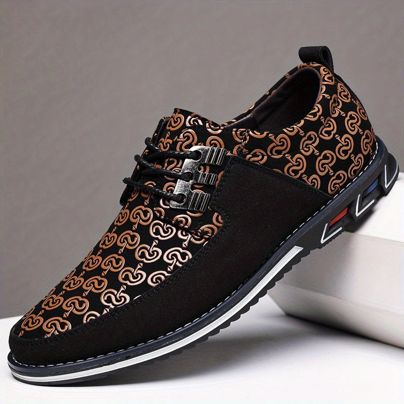 Elegant Solid Derby Shoes for Men - Versatile, Comfortable Lace-up Design for Business & Weddings