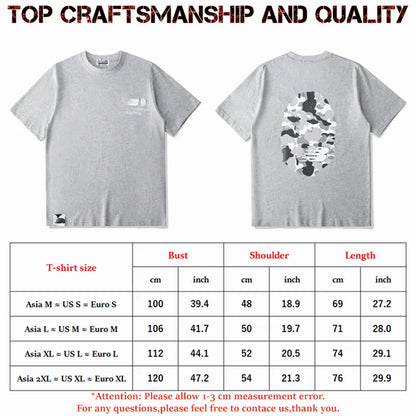 designer Mens T Shirts Top Craftsmanship mens womens Fashion tshirt Foam Print Short Sleeve Street Casual tees Cotton polo tshirts