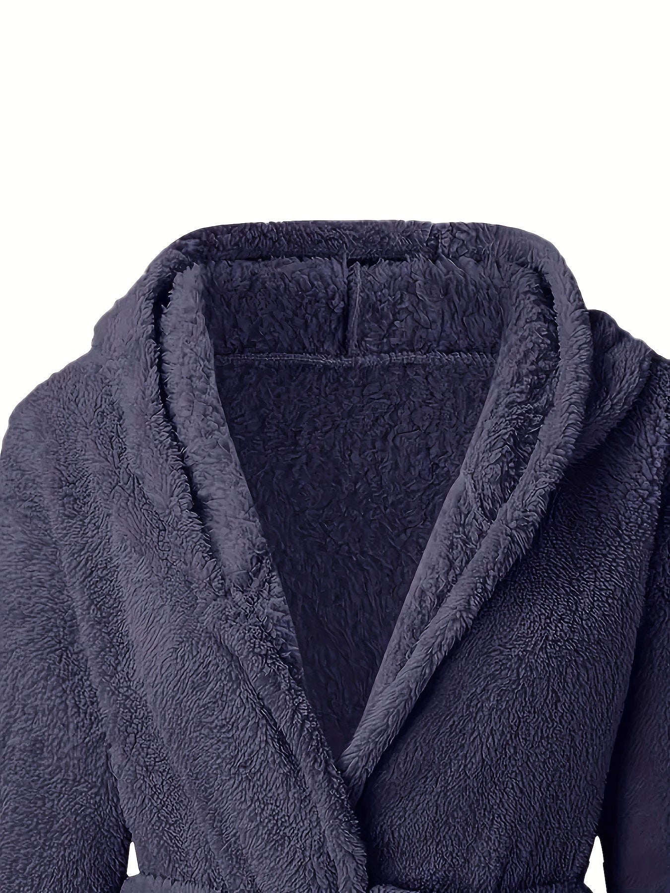 Men's All-Season Fleece Robe: Casual, Hooded Comfort with Pockets, Durable & Warm