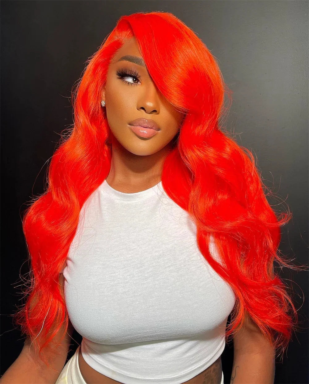 sengpan Orange Body 613 Colored 13x6 Transparent Lace Frontal Wigs Human Hair Wig For Women Brazilian Remy Hair Glueless Full Lace Wigs