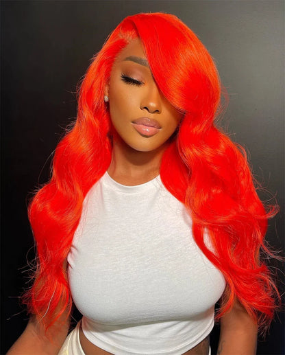 sengpan Orange Body 613 Colored 13x6 Transparent Lace Frontal Wigs Human Hair Wig For Women Brazilian Remy Hair Glueless Full Lace Wigs