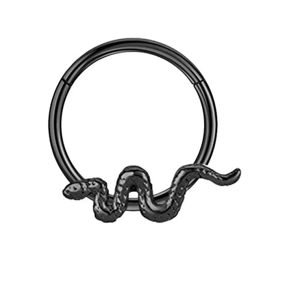 sengpan 16G Stainless Steel Septum Ring Nose Hoop Ring Bee Bat Septum Piercing  Cartilage Hoop Helix Tragus Daith Small Earrings