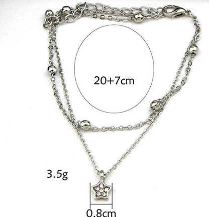 sengpan Christmas gifts for her Boho Starfish Women Anklet Foot Chain Jewelry Anklet Bracelet Femme Jewelry Accessories Foot Gift