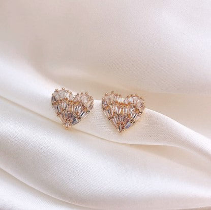 sengpan easter gifts for women Korean New Design Fashion Jewelry Exquisite Copper Inlay Color Zircon Flower Leaf Garland Women Earrings