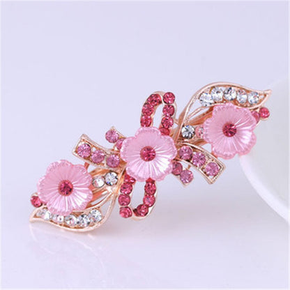 sengpan Barrette For Women Girl Rhinestone Crystal Pearl Big Hair Clip Hairpin Flower Floral Leaf Head Accessories Wholesale