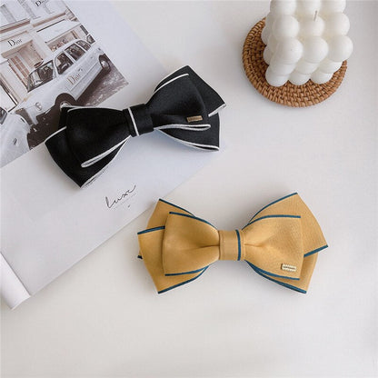 sengpan Barrette for Women Girl Hair Accessories Fashion Fabric Bow Knot Hair Clip Hairpin Tie Elastic Band Wholesale