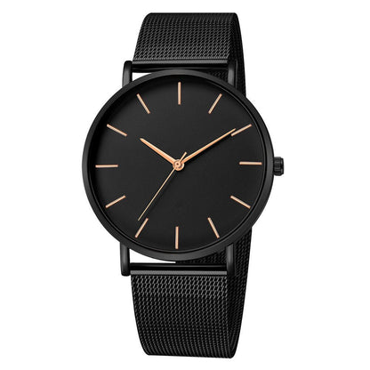 sengpan Christmas wishlist Minimalist men's quartz watch, ultra-thin timer, simple, business, stainless steel mesh belt