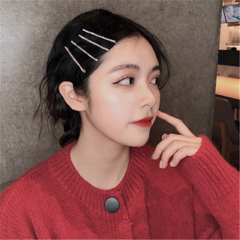 sengpan christmas gift ideas gifts for her Hair Grip Clip Sets Hairpin For Women Girl Rhinestone Geometric Korean Handmade Fashion Head Accessories Mujer