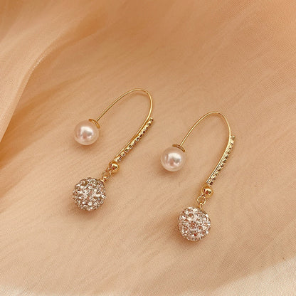 sengpan new personality and fashion temperament palace baroque water drop inlaid retro wind dark girl socialite earrings earrings