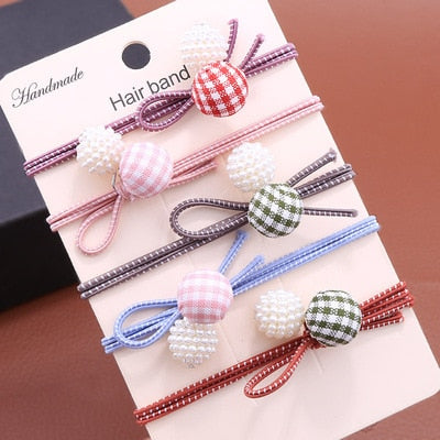 sengpan Women Hair Tie Elastic Rubber Band Girl Acrylic Bear Korean Scrunchies Head Accessories Handmade Wholesale Dropshipping