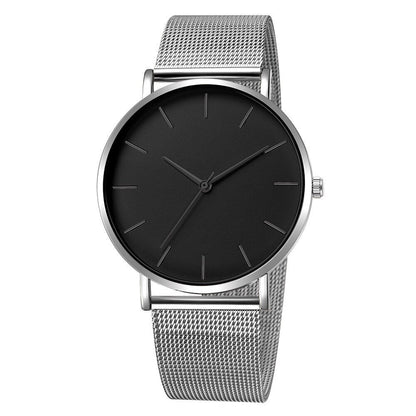 sengpan Christmas wishlist Minimalist men's quartz watch, ultra-thin timer, simple, business, stainless steel mesh belt