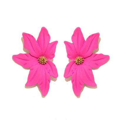 sengpan Boho Jewelry Flower Earrings Fashion Jewelry Wedding Party Korean Stud Earrings for Women Christmas Gift Pendientes Mujer