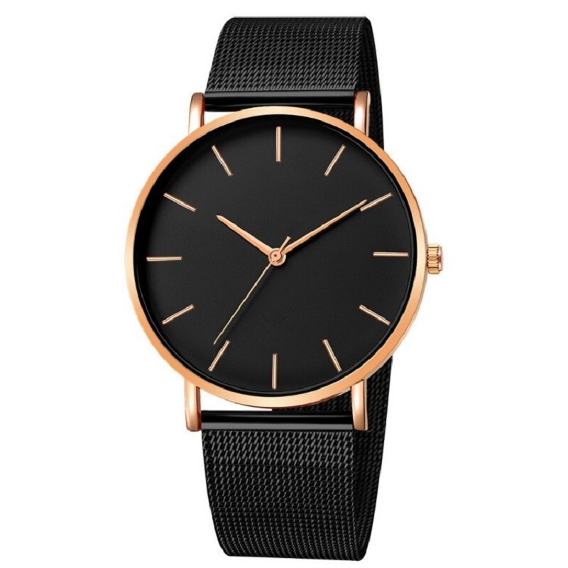 sengpan Christmas wishlist Minimalist men's quartz watch, ultra-thin timer, simple, business, stainless steel mesh belt