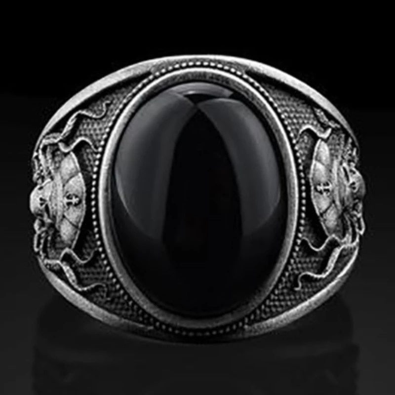 sengpan easter gifts for men Gothic Pirate Skull Octopus Ring Men's And Women's Unique Retro All Black Zircon Octopus Metal Punk Women's Motorcycle Ring