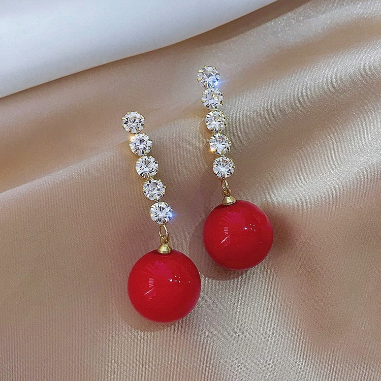 sengpan Christmas gifts ideas New Korean Design Trendy Sweet Cute Pearl Stud Earrings For Women Fashion Chic Big Elegant Earring Party Jewelry