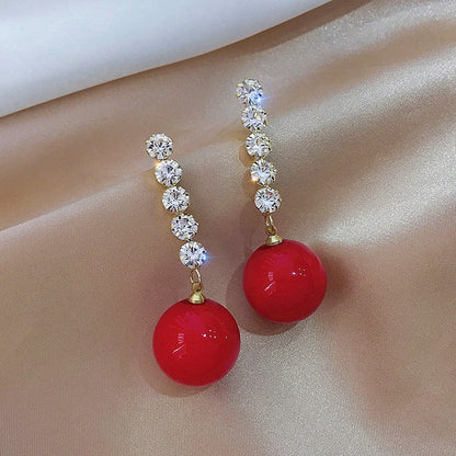 sengpan Christmas gifts ideas New Korean Design Trendy Sweet Cute Pearl Stud Earrings For Women Fashion Chic Big Elegant Earring Party Jewelry