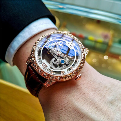 sengpan christmas wishlist gifts hot sale new Classic Design Automatic Wristwatch Men's Mechanical Hollow Business Watches Waterproof Fashion Luxury Relojes Hombre