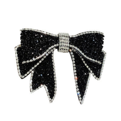 sengpan Barrette for Women Girl Rhinestone Crystal Big Bow Knot Hair Clip Hairpin Geometric Accessories Wholesale