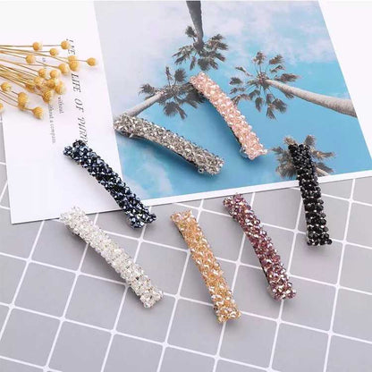 sengpan New Korean Elegant Hairpins Hairgrips Crystal Rhinestone Barrettes Hair Clips For Women Girls Hair Accessories