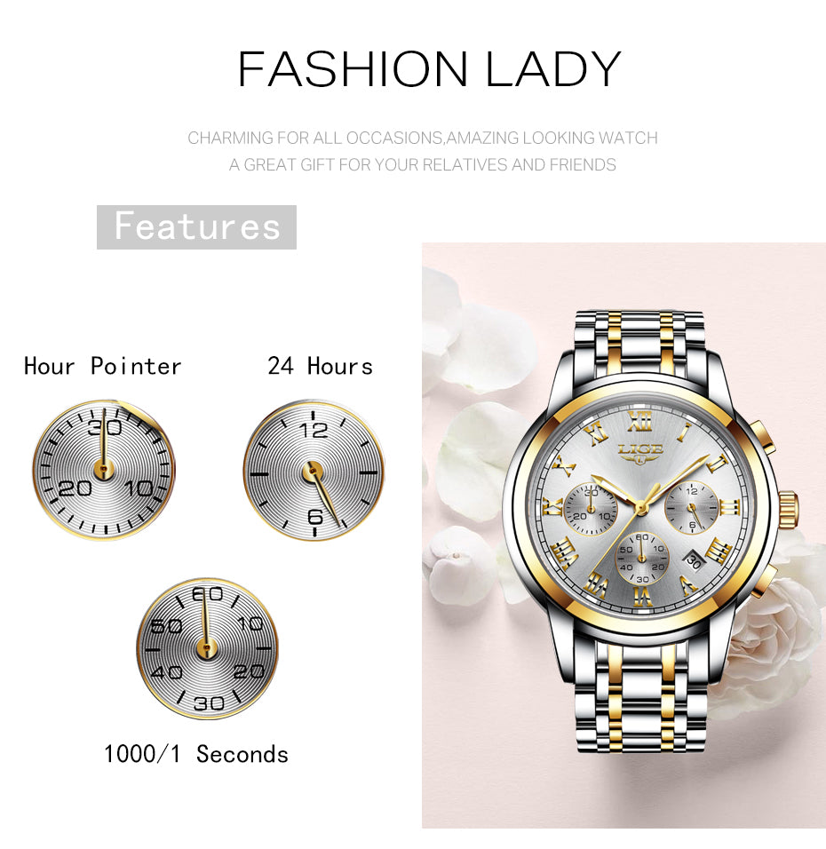 sengpan New Fashion Women Watches Ladies Top Brand Luxury Creative Steel Women Bracelet Watches Female Quartz Waterproof Watch