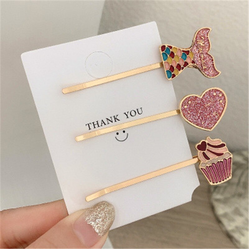 sengpan Christmas gifts for her Hair Grip Clip Sets Hairpin For Women Girl Rhinestone Fruits Plants Korean Handmade Fashion Head Accessories Mujer