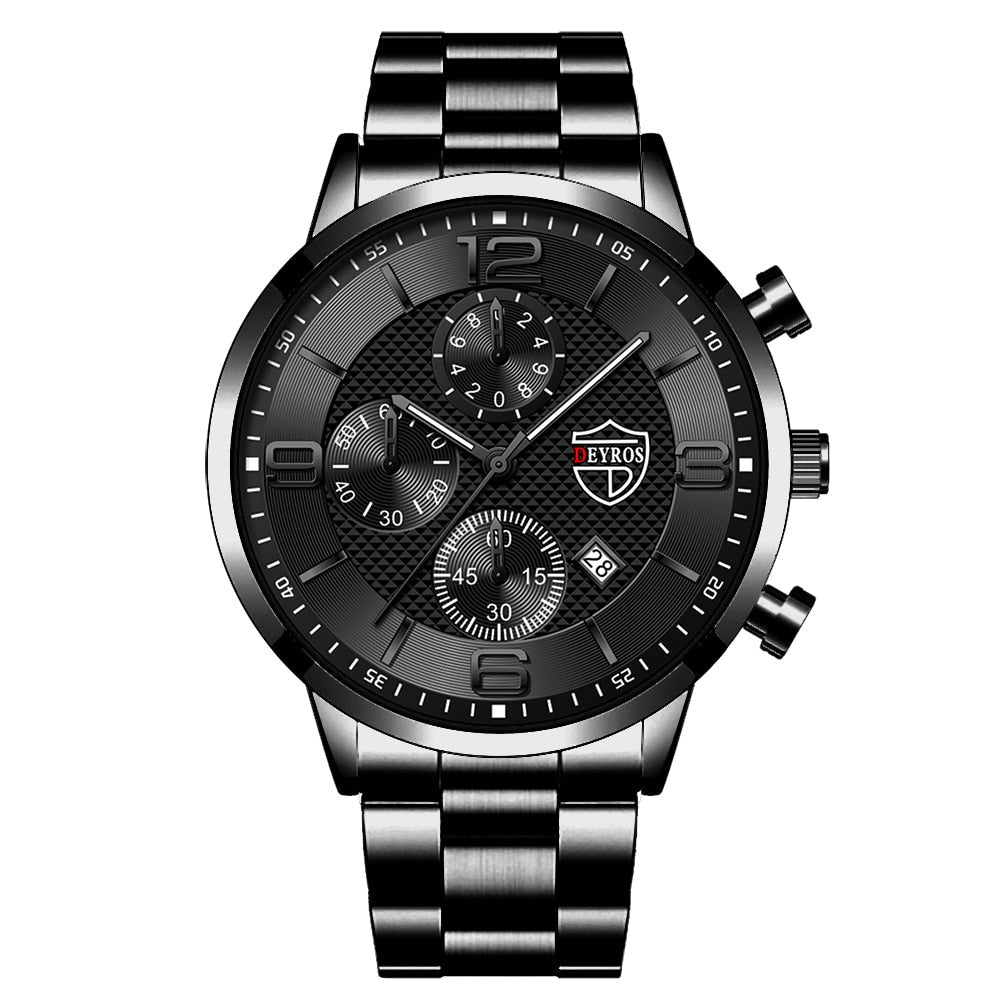 sengpan Christmas gifts ideas Mens Luxury Business Watches Stainless Steel Quartz Wrist Watch Male Sports Bracelet Calendar Luminous Clock relogio masculino