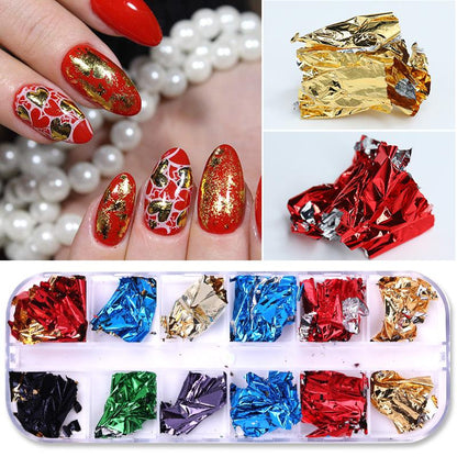 sengpan gifts for girls New 100x4cm Xmas Pattern for Nail Sticker 3D Snowflake Star Laser Glitter Christmas Nail Art Transfer Foils Stickers