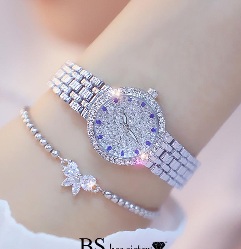 sengpan watches on sale clearance Bee Sister Diamond Quartz Luxury Brand Bracelet Watches Woman Rose Gold Ladies Steel Waterproof Wrist watch Crystal unique