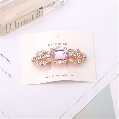 sengpan Barrettes For Women Girl Hair Clip Hairpin Crystal Geometric Solid Korean Handmade Fashion Head Accessories Mujer Wholesale