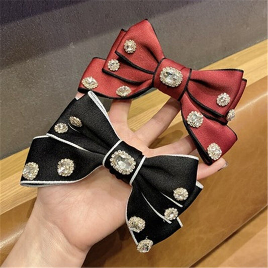 sengpan Barrette For Women Girl Rhinestone Crystal Pearl Big Hair Clip Hairpin Bow Knot Geometric Flower Head Accessories Wholesale