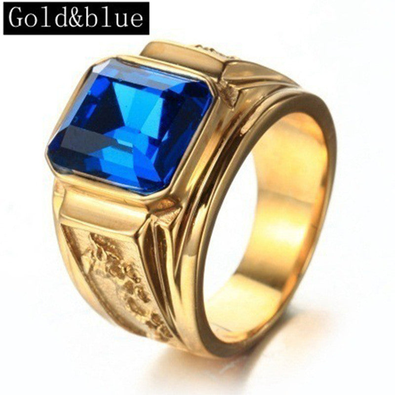 sengpan gifts for men New Golden Dragon Gold Color Man AAA Wedding Ring Big Men 6-15 Retro Jewelry