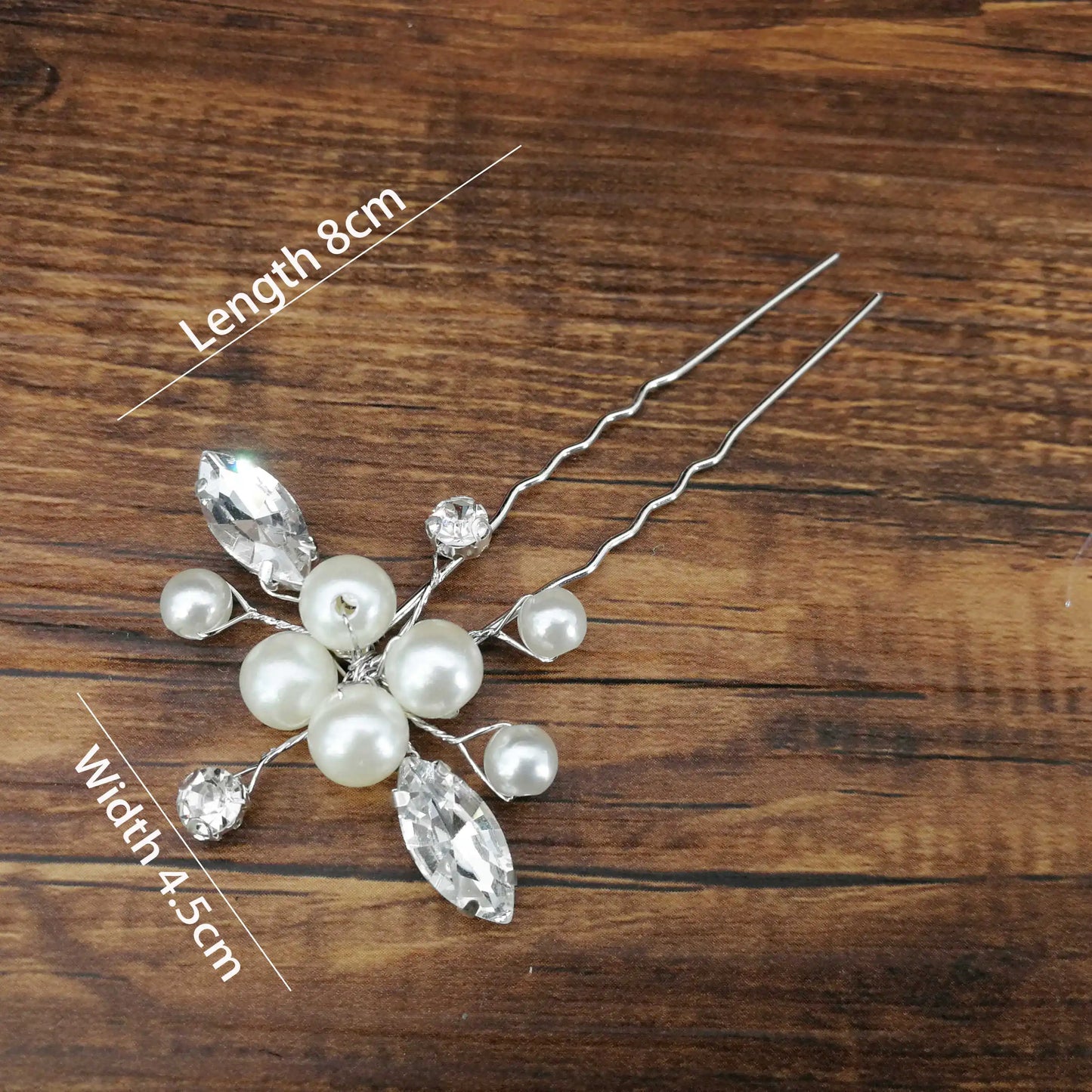 sengpan Women U-shaped Pin Metal Barrette Clip Hairpins Simulated Pearl Bridal Tiara Hair Accessories Wedding Hairstyle Design Tools