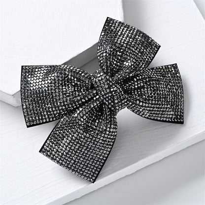 sengpan Barrette for Women Girl Rhinestone Crystal Big Bow Knot Hair Clip Hairpin Geometric Accessories Wholesale