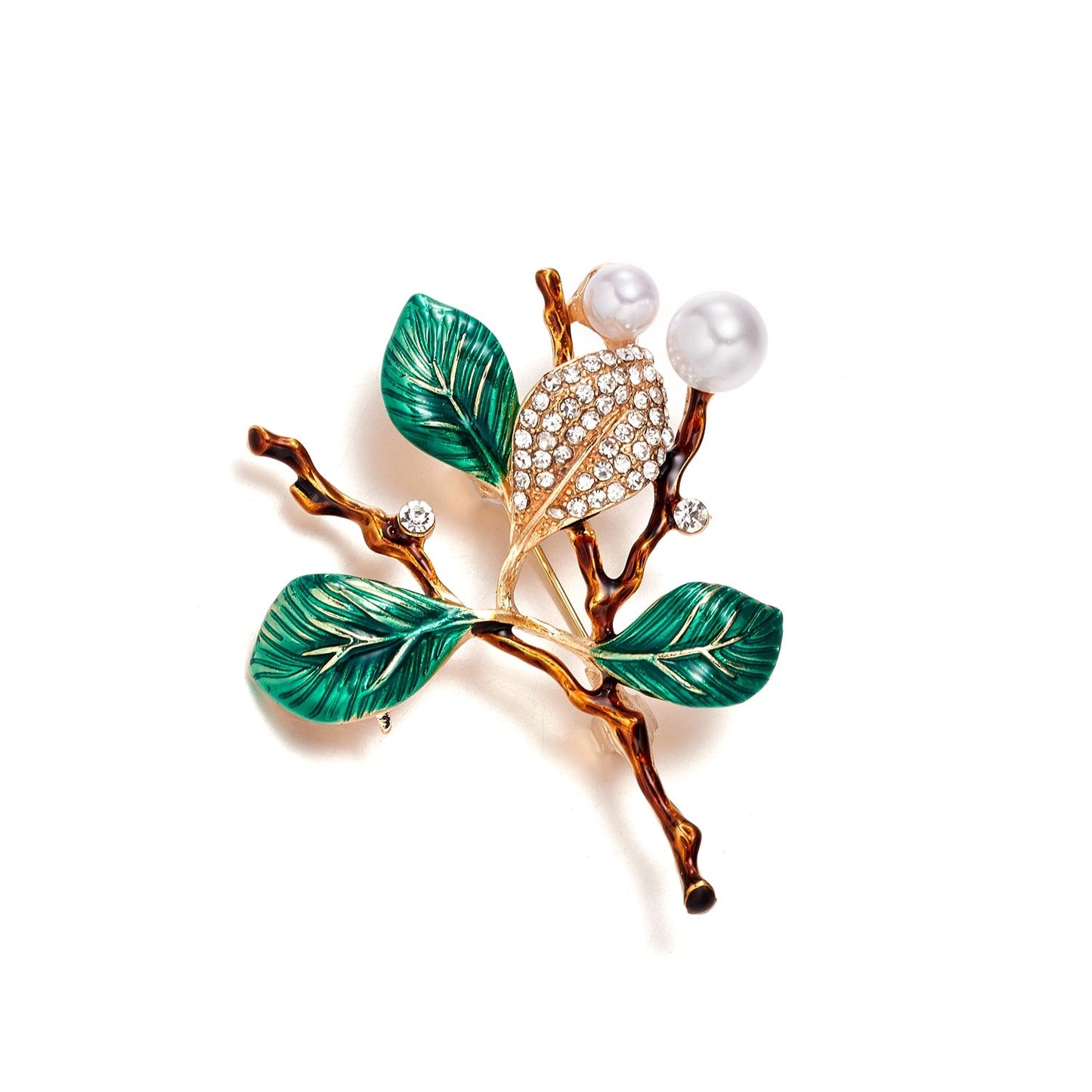 sengpan Plant Flower Enamel Brooch Retro Maple Leaf Daisy Tulip Bouquet Basket Bell Orchid Rose Flower Lapel Pins Wedding Jewelry