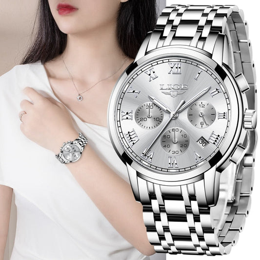 sengpan New Fashion Women Watches Ladies Top Brand Luxury Creative Steel Women Bracelet Watches Female Quartz Waterproof Watch